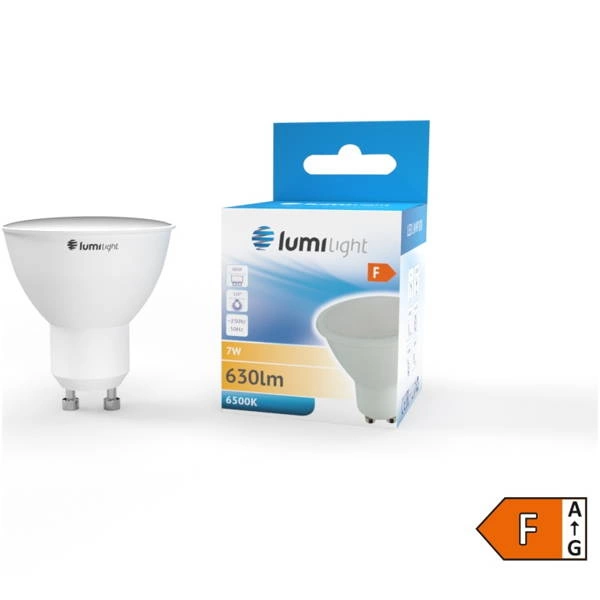 Żarówka LED GU10 7W zimna 6500K A5 630Lm