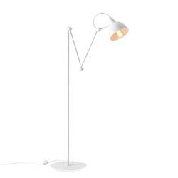 Lampa podłogowa AIDA 814A, biała, 1x60W E27