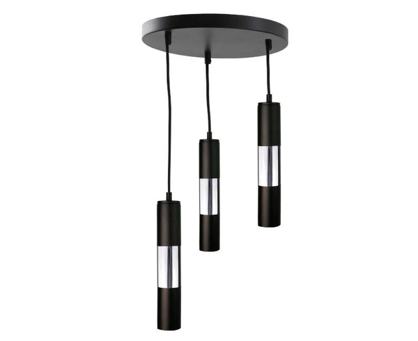 Lampa wisząca 3xGU10 MAGNUM BLACK/SILVER