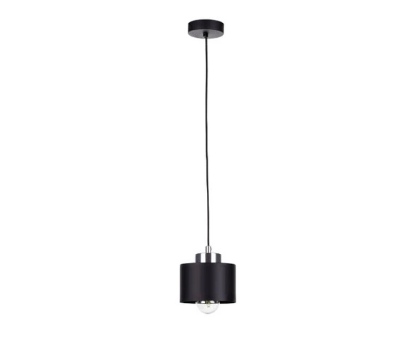 Lampa wisząca 1xE27 SIMPLY BLACK/SILVER