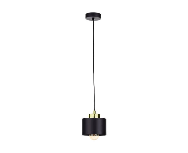 Lampa wisząca 1xE27 SIMPLY BLACK/GOLD