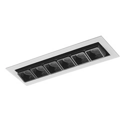 Oprawa wpuszczana sufitowa HARPER 21,8cm 12W LED ciepła biel 3000K | czarny/biały