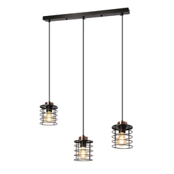 Lampa wisząca GLOB, 33-00378, czarny/złoty, 3x40W E27