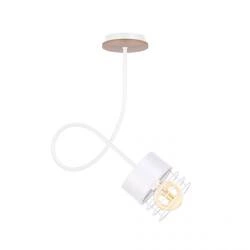 Lampa sufitowa 1xE27 CASA WHITE WOOD