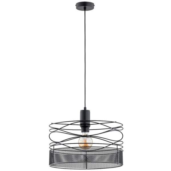 Lampa wisząca DIUK śr. 39,5cm E27 | czarny