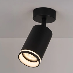 Oprawa Pipe Ring Spot Czarny 1xGU10