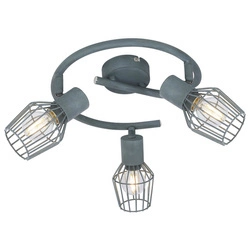 Lampa sufitowa VIKING spirala 3xE14 szara 98-68040 w industrialnym stylu