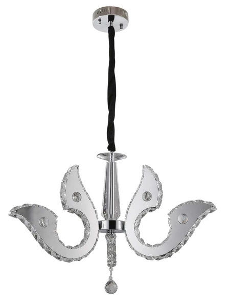 Lampa wisząca VENEZIA 33-55491, chromowa, 22W LED, barwa zimna 6000-6500K