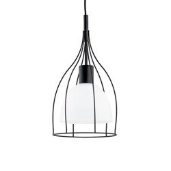 Lampa z drutu VITRO I black 23cm