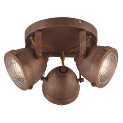 Lampa sufitowa FRODO 98-71095 3xGU10 rdzawa w rustykalnym stylu