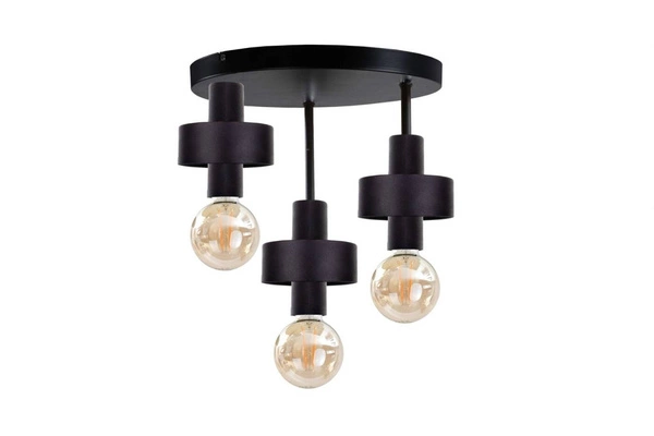 Lampa sufitowa 3xE27 UNICA BLACK