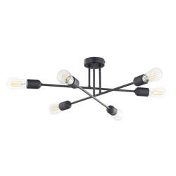 VISTA BLACK LAMPA SUFITOWA 6 PŁ