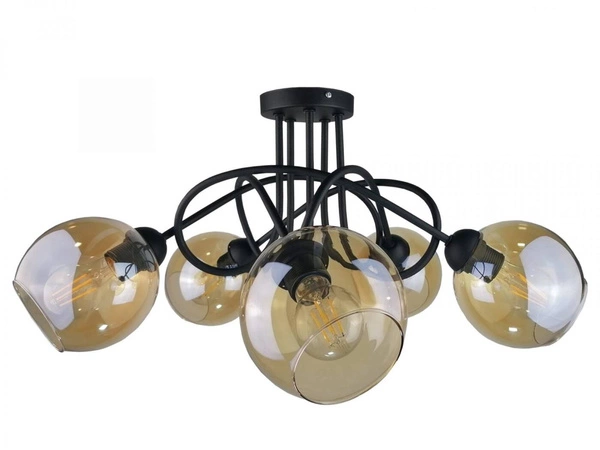 Lampa sufitowa 5xE27 VENUS BLACK