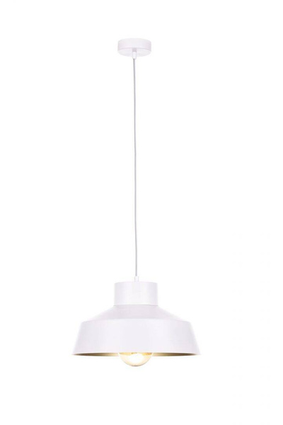 Lampa wisząca 1xE27 MOON WHITE/GOLD