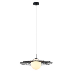 Lampa wisząca SALLY śr. 11cm E27 | czarny/biały