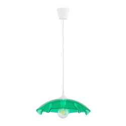 Lampa wisząca ALFA LILIA ZIELONA 1xE27 39cm | 61349