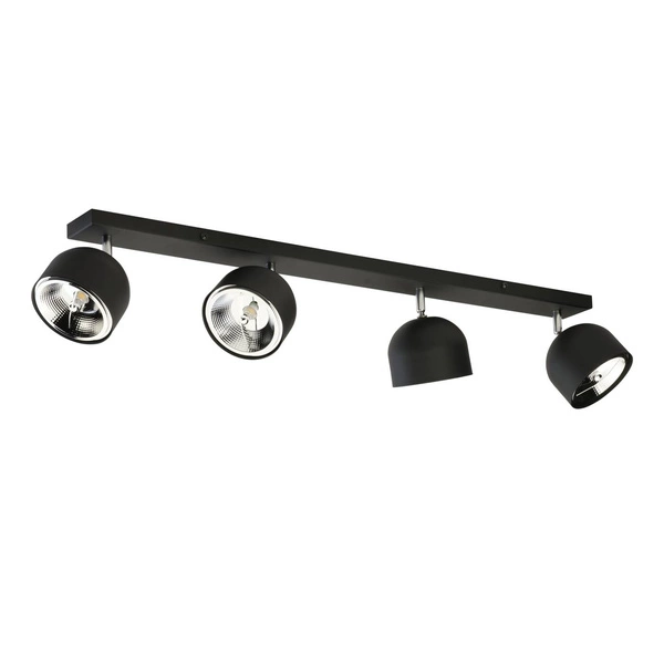 ALTEA BLACK LAMPA SUFITOWA 4 PŁ + ŻARÓWKI 6521