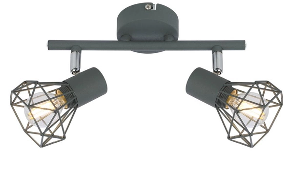 Lampa sufitowa VERVE listwa 92-60976 matowy szary 2xE14