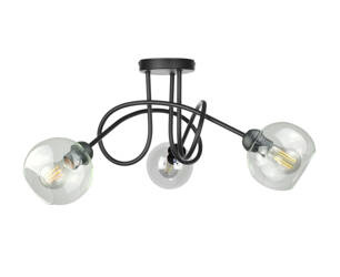 Lampa sufitowa 3xE27 EVIE BLACK