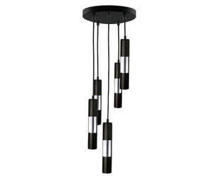 Lampa wisząca 5xGU10 MAGNUM BLACK/SILVER