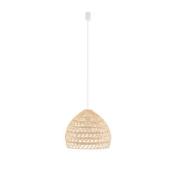 Lampa wisząca BOHO S śr. 30cm E27 | naturalne drewno/biały 11150