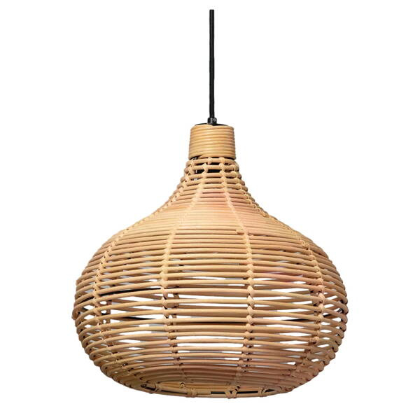 Lampa Wisząca Boho z Rattanu Abruzzo Lidia 37cm E27