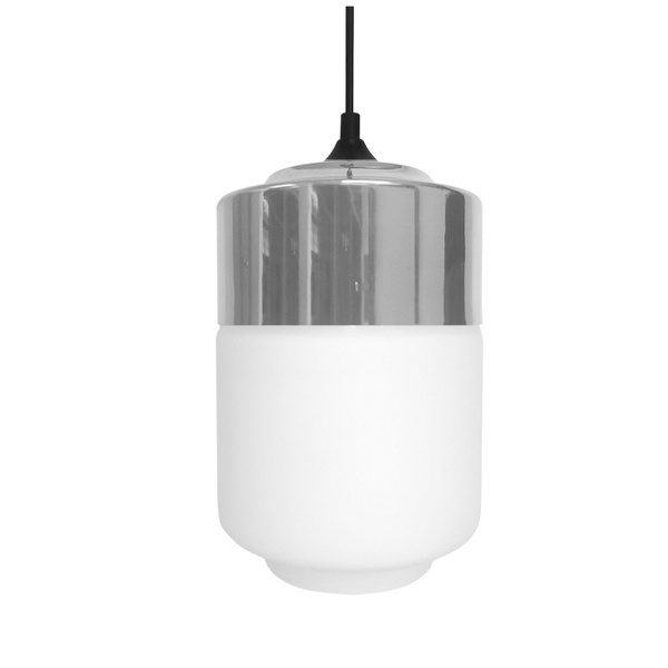 Lampa wisząca MASALA 31-40541 biała z chromową nakładką 1x60W E27