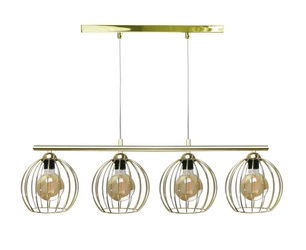 Lampa wisząca 4xE27 BACCA GOLD LONG