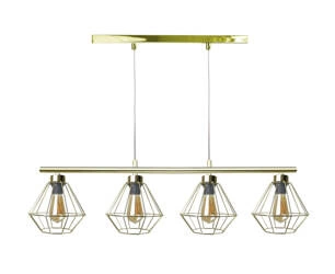 Lampa wisząca 4xE27 FEBRIS GOLD LONG