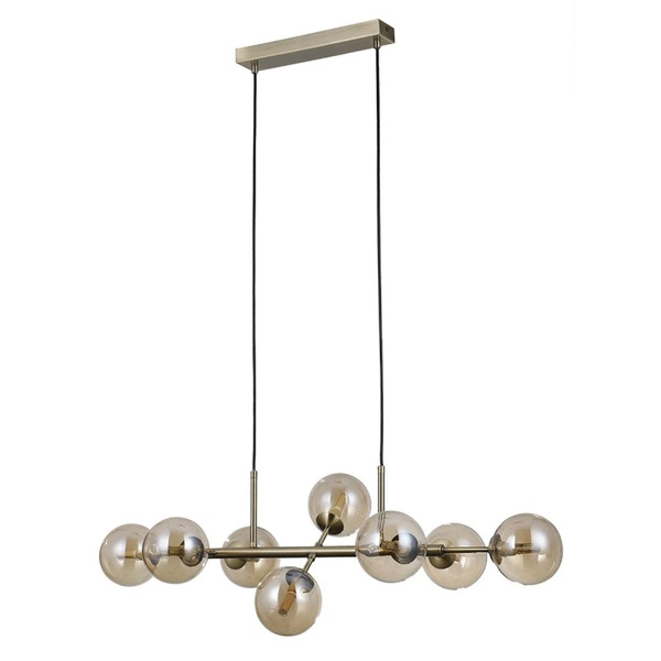 Lampa Erimida dł. 84cm 8xG9 | brąz antyczny