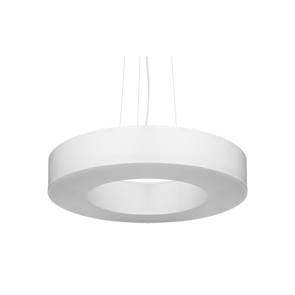 Nowoczesna lampa wisząca SATURNO SLIM SL0749 50 cm biała 5xE27