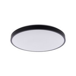 Plafon AGNES ROUND LED PRO 38,5cm 22W barwa ciepła 3000K IP44 | czarny