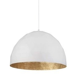 Lampa wisząca DIAMENT biało - złota 50cm