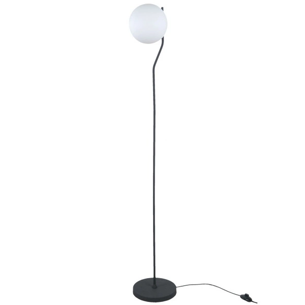 Lampa podłogowa CARIMI wys. cał. 152cm E27 | grafitowy/biały