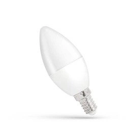 LED ŚWIECOWA E-14 230V 8W WW SPECTRUM