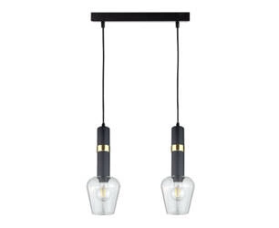 Lampa wisząca 2xE27 VERBUM BLACK/GOLD