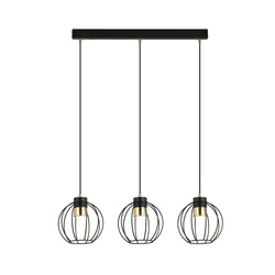 Lampa wisząca Emibig AJAX 3 Czarny/GOLD 1200/3