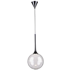 Lampa wisząca Ballare w zestawie 1xLED Zintegrowany 720lm 2700K 9W Metal Czarny/Czarny Kabel PCV/Szkło Przezroczyste 1771104