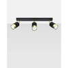 Lampa sufitowa (spot) NERO 3, SL.1071, czarny/złoty, 3x40W GU10