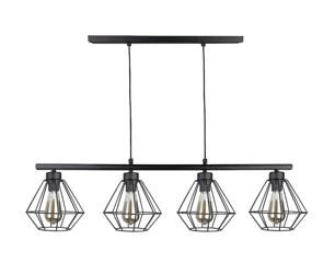 Lampa wisząca 4xE27 FEBRIS BLACK LONG