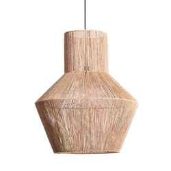 Lampa Wisząca Boho z Włókna Naturalnego Zewnętrzna Abruzzo Paola 50cm E27