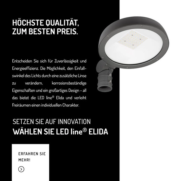 Oprawa uliczna na słupek LED ELIDA 70W 4000K neutralna IP65 | grafitowy