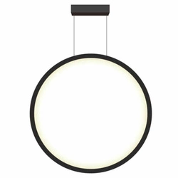 Lampa wisząca MIRROR, duża, czarna, 50W LED, barwa zmienna CCT, IP44