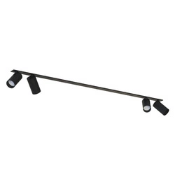 Lampa punktowa podtynkowa MONO SURFACE IV szer. 118cm GU10 | czarny 7836