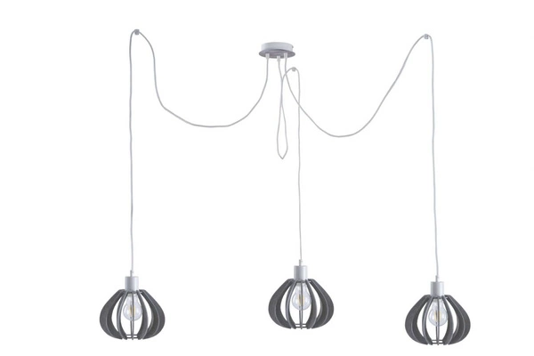 Lampa wisząca 3xE27 NICOLETA GREY 838