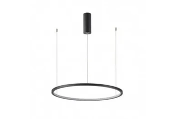 Lampa wisząca Italux Vinola 60cm 38W LED barwa zmienna | czarny