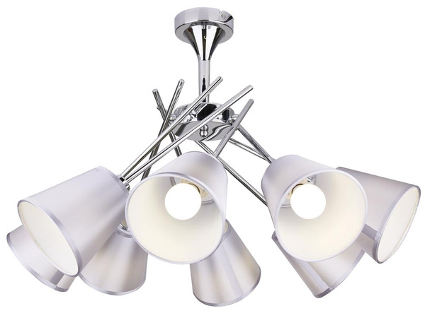 Lampa sufitowa VOX 38-70647 chromowa 8x40W E14  z regulacją położenia abażurów