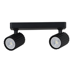 Lampa sufitowa, spot Tokio 2, czarna, 2x50W GU10