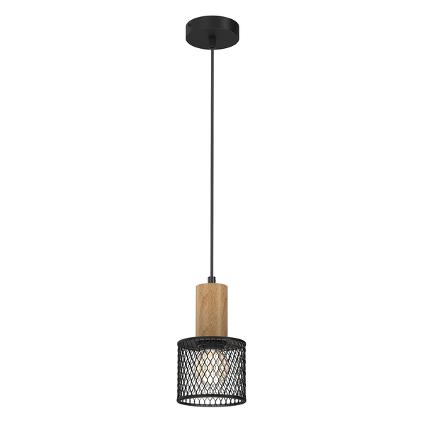 Lampa wisząca SOBRESA E27 | Czarna