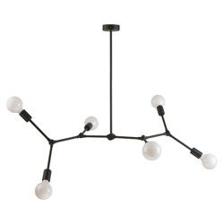 Lampa sufitowa loft TWIG VI czarny szer. 110cm 9138